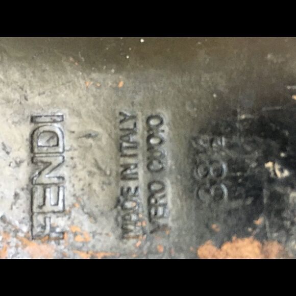 Authentic FENDI Glossy Black Patent Leather Flats - Picture 10 of 12